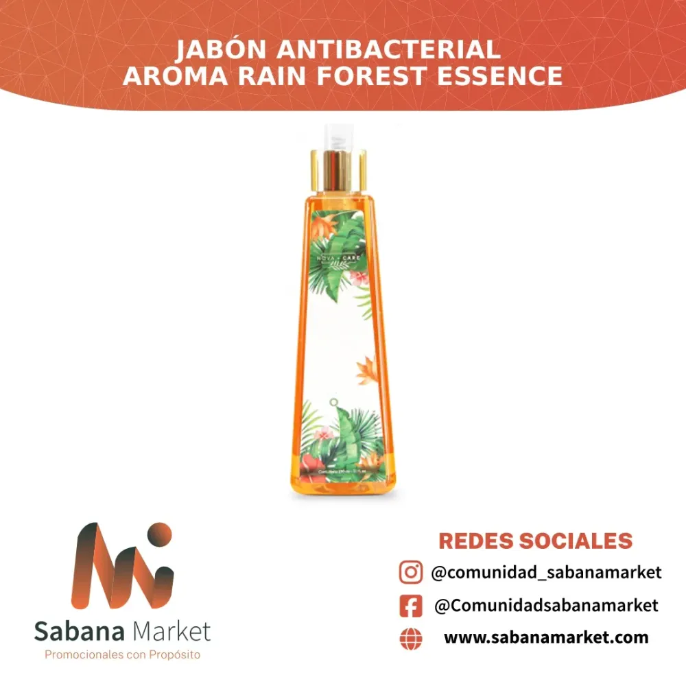 Jabón Antibacterial Aroma Rain Forest Essence