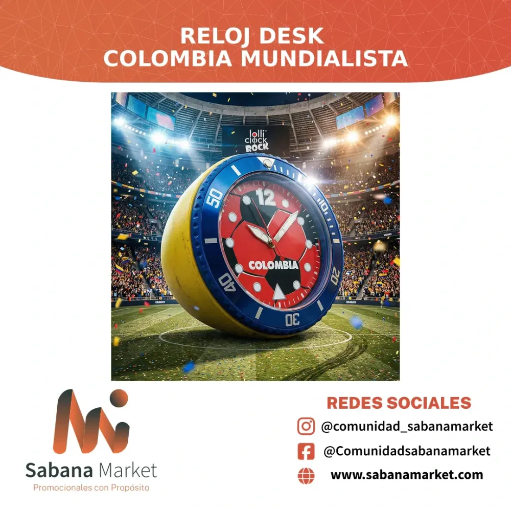 Reloj Desk Colombia Mundialista