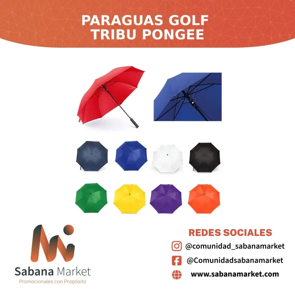 PARAGUAS 27" GOLF TRIBU PONGEE