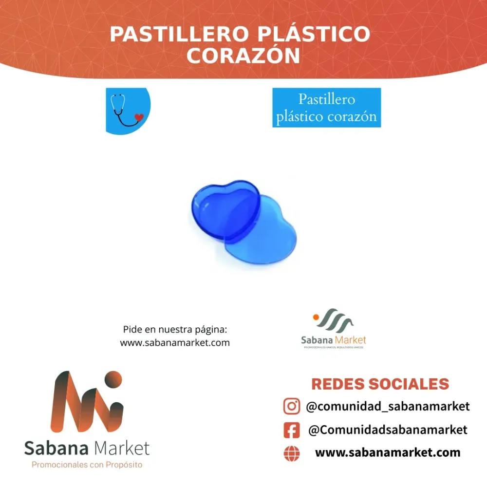 PASTILLERO PLÁSTICO CORAZÓN