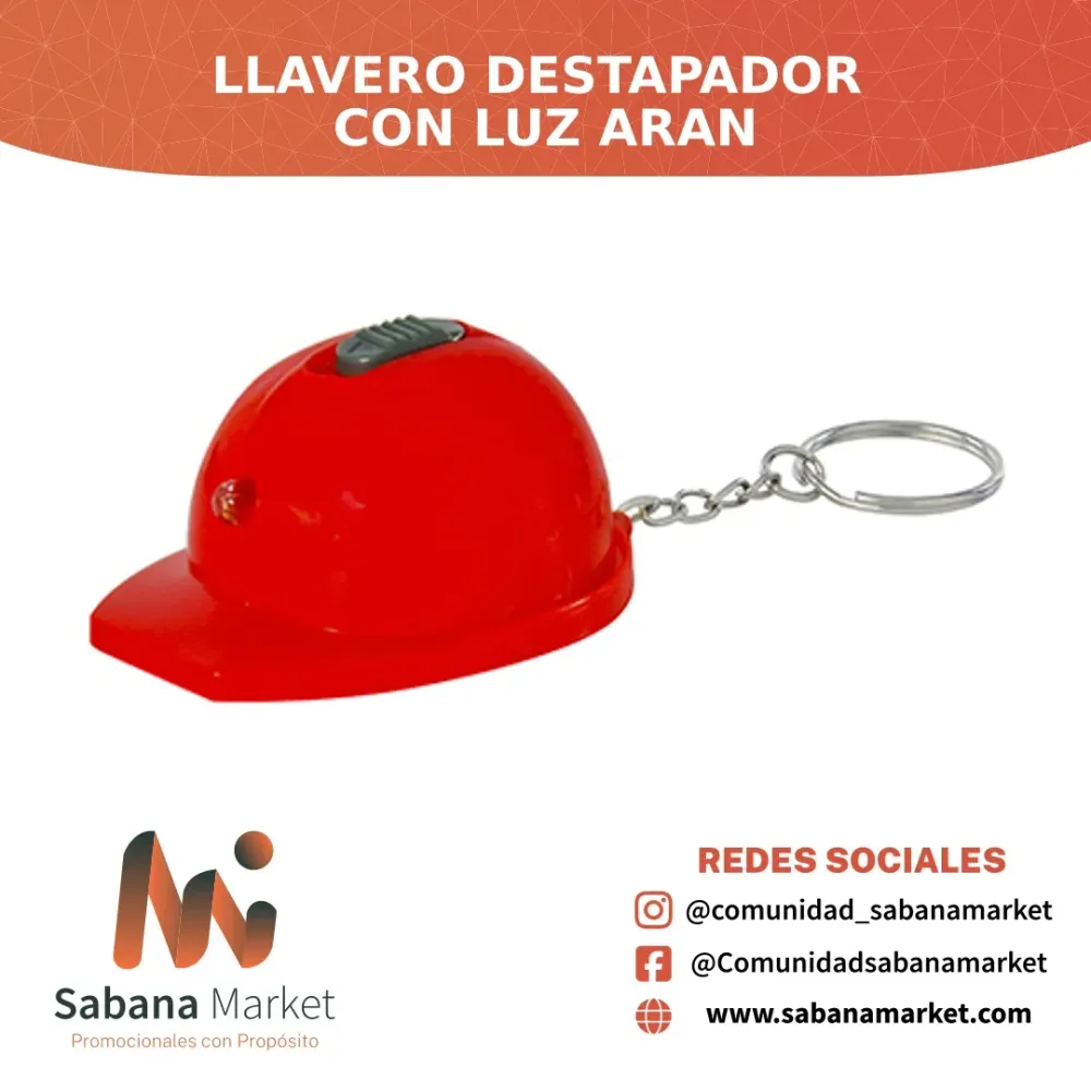 Llavero Destapador con Luz Aran