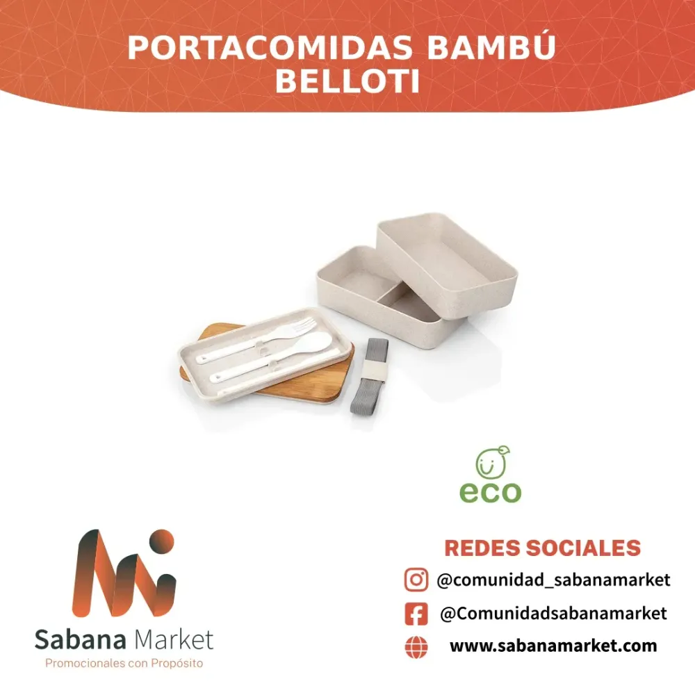 PORTACOMIDAS BAMBÚ BELLOTI