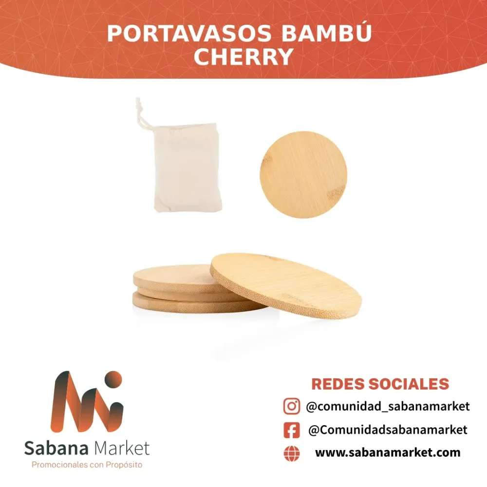 PORTAVASOS BAMBÚ CHERRY