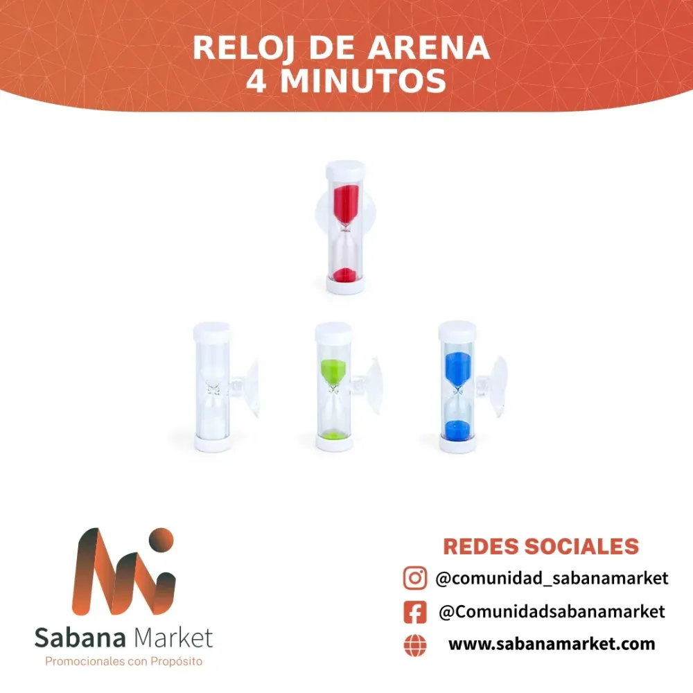 RELOJ DE ARENA 4 MINUTOS