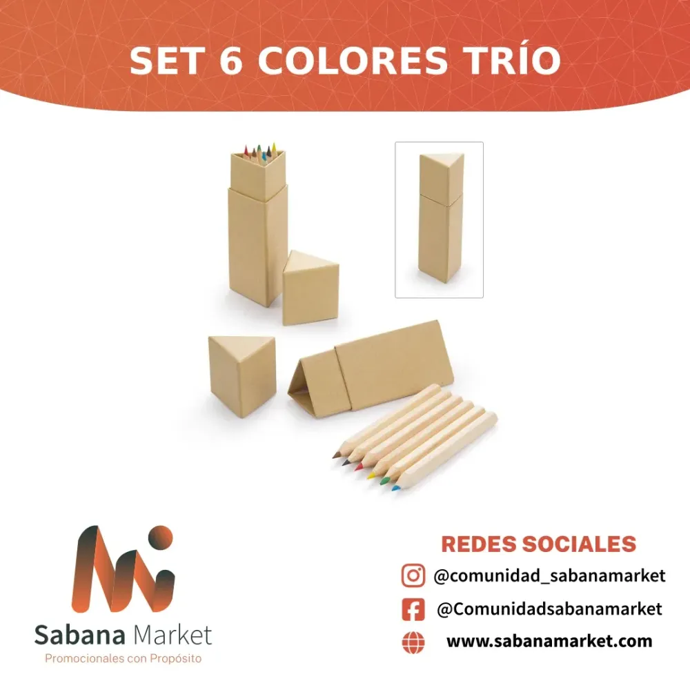 SET 6 COLORES TRÍO