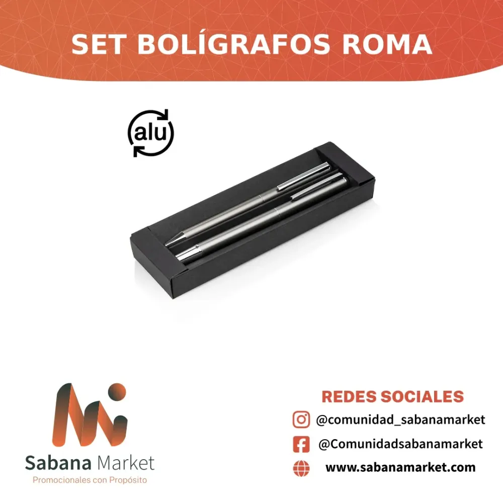 SET BOLÍGRAFOS ROMA