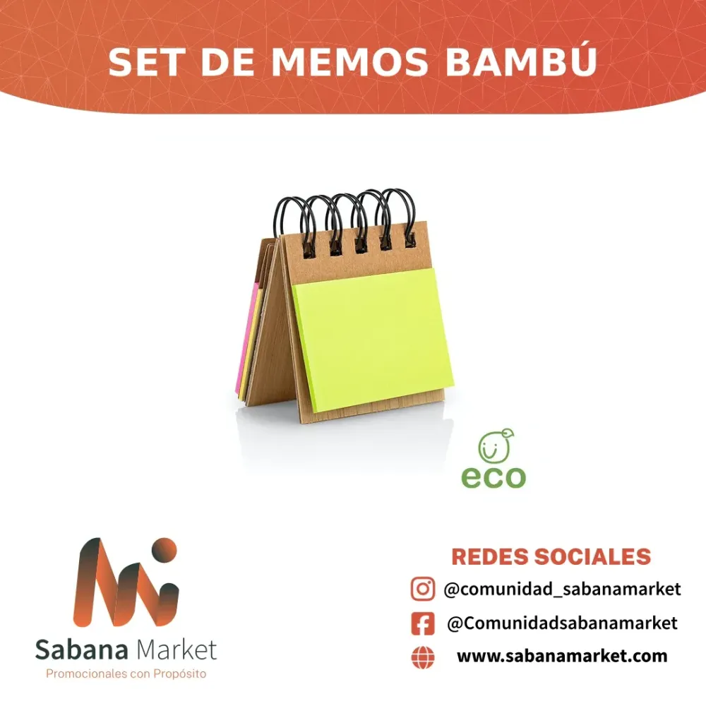 SET DE MEMOS BAMBÚ