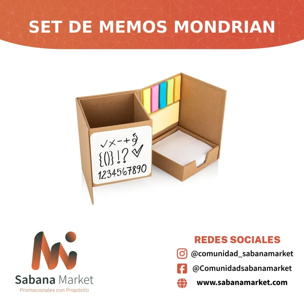 SET DE MEMOS MONDRIAN