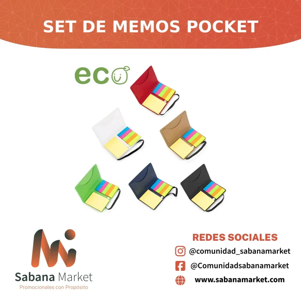 SET DE MEMOS POCKET