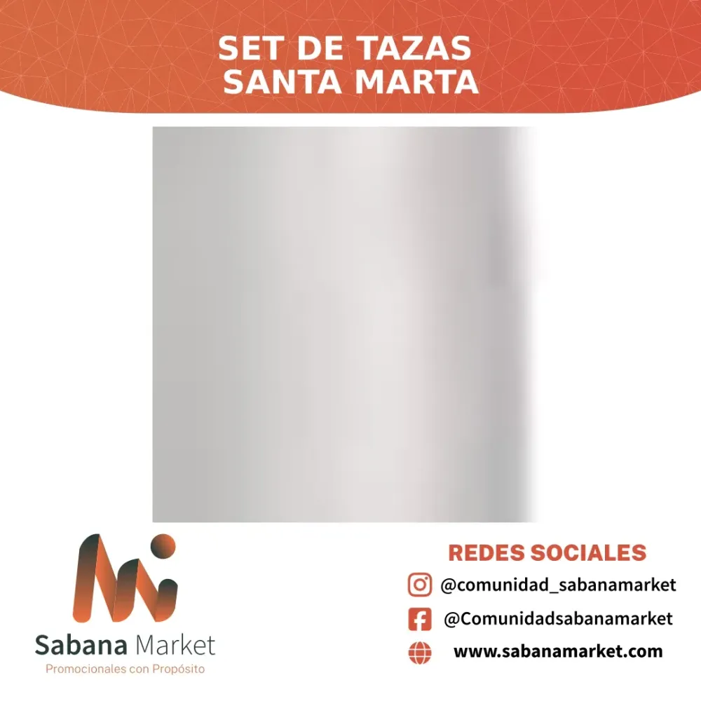 SET DE TAZAS SANTA MARTA