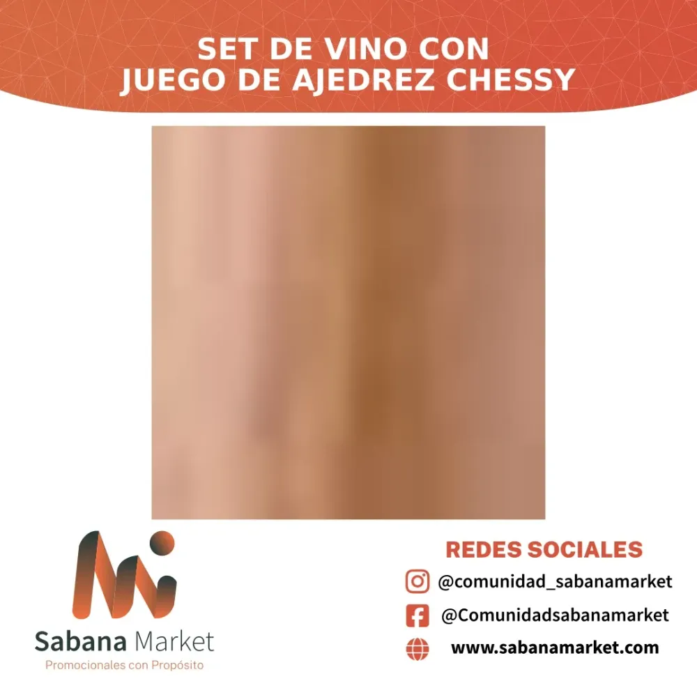 SET DE VINO CON JUEGO DE AJEDREZ CHESSY