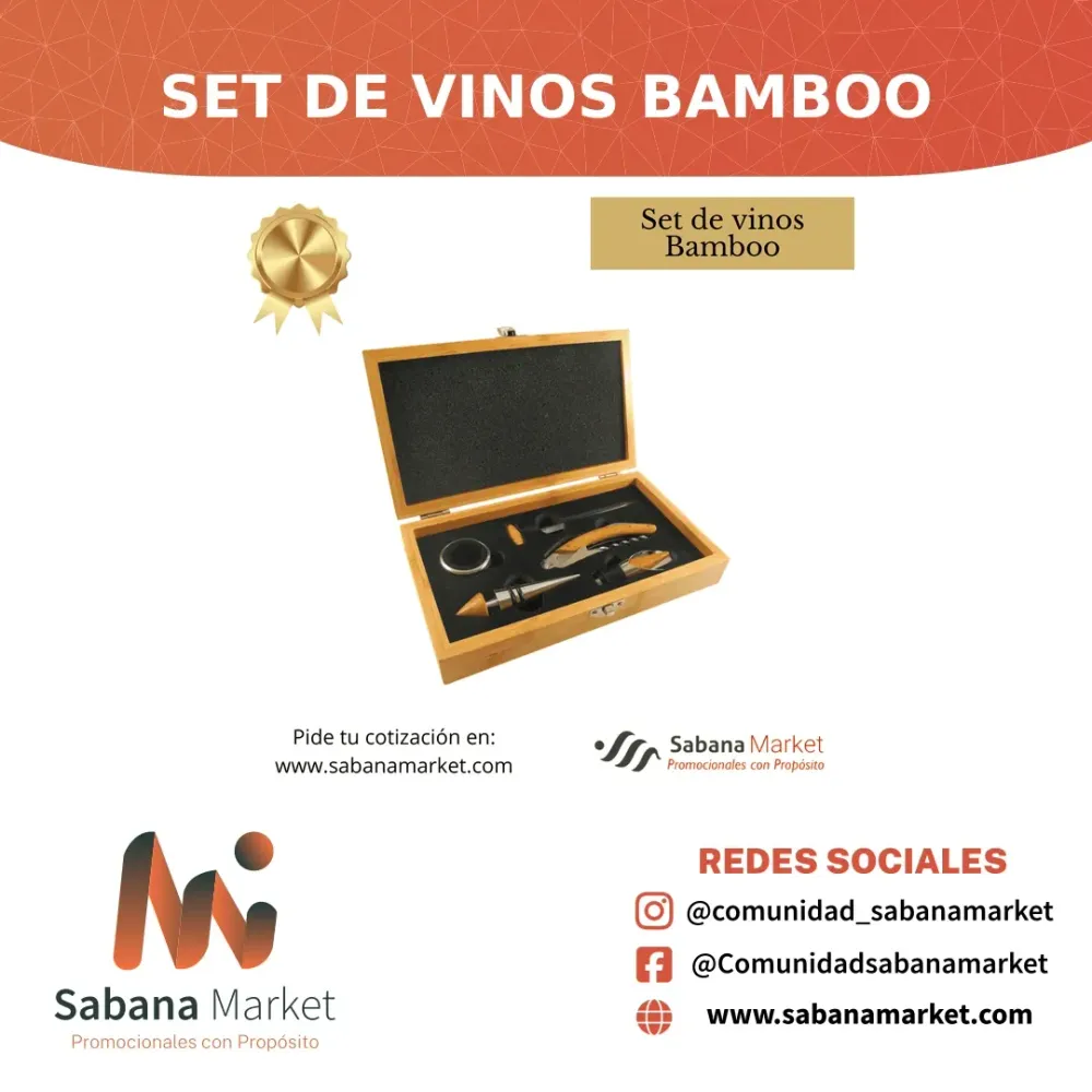 SET DE VINOS BAMBOO