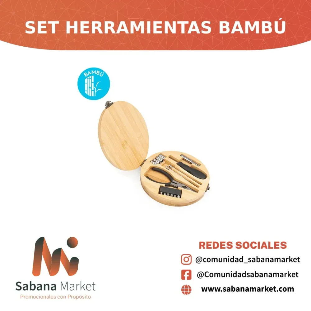 SET HERRAMIENTAS BAMBÚ