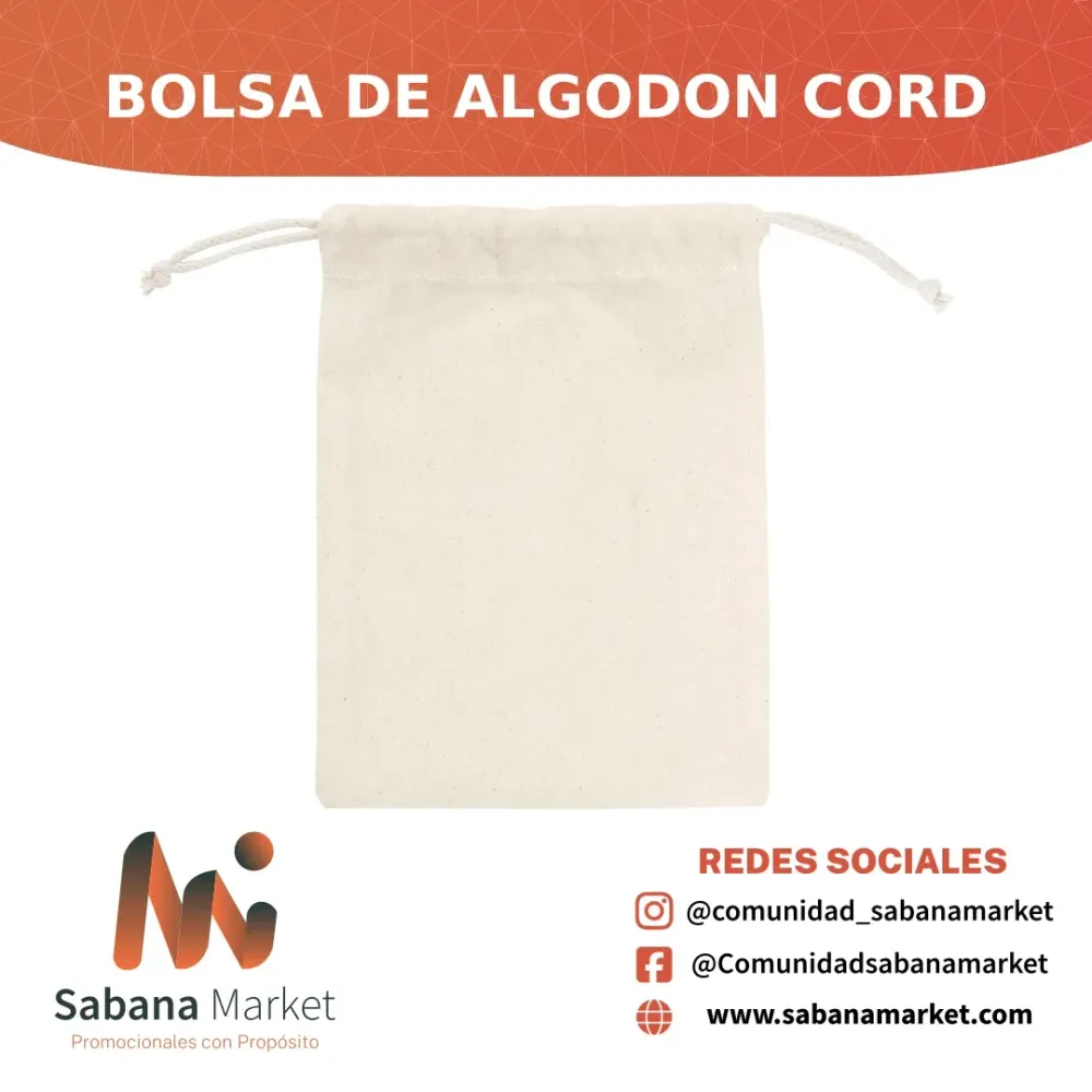 Bolsa de algodón "CORD"