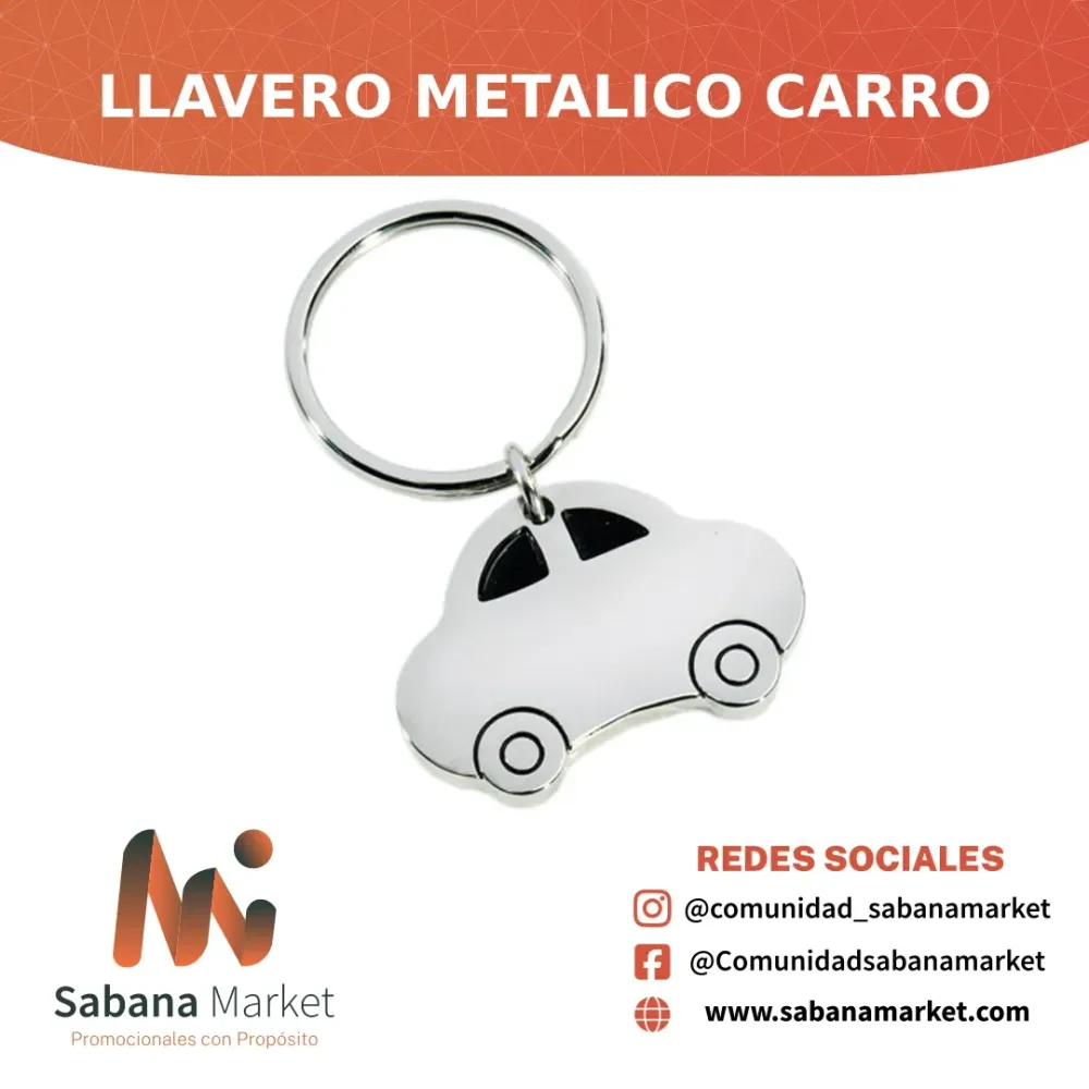 Llavero Metalico Carro