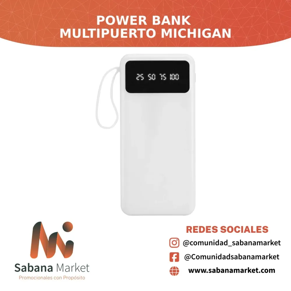 Power Bank Multipuerto Michigan