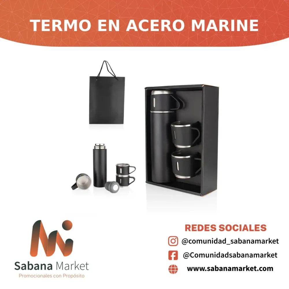 TERMO EN ACERO MARINE 500 ML / 17 OZ
