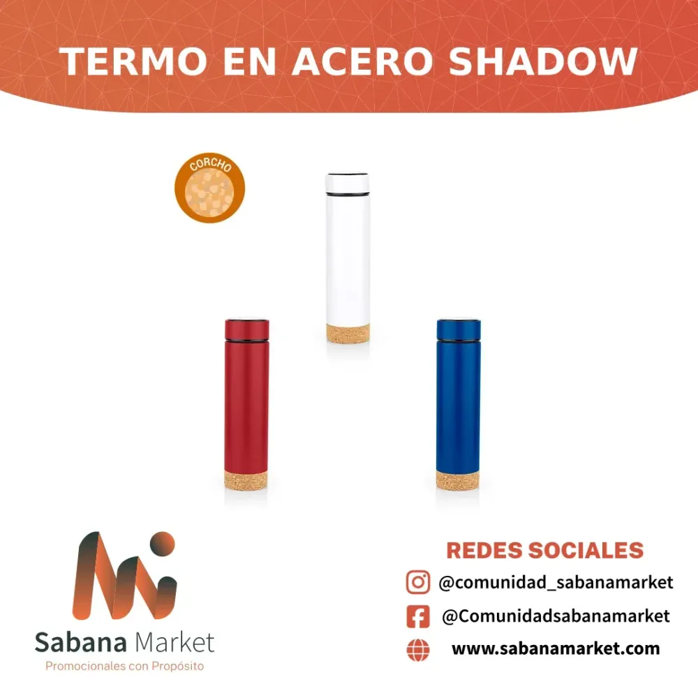 TERMO EN ACERO SHADOW 430 ML / 14 OZ