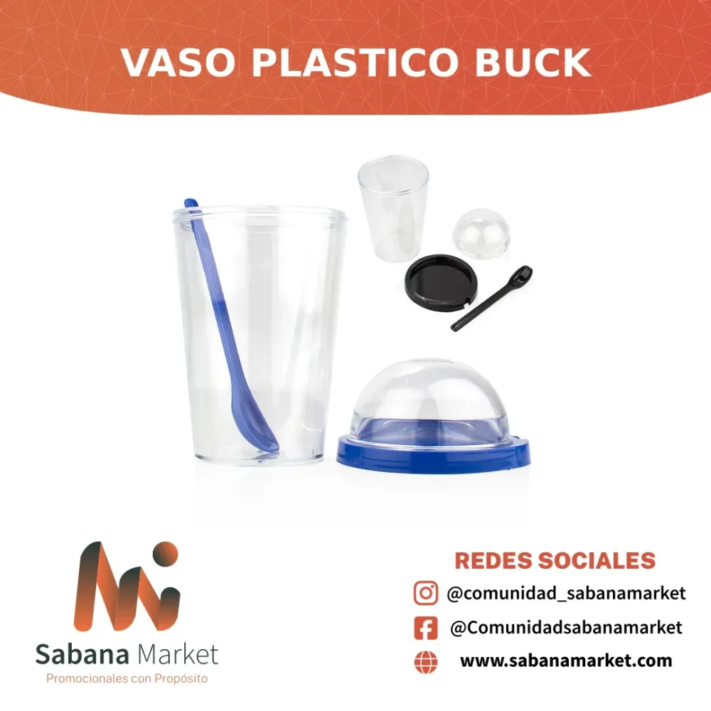 VASO PLASTICO BUCK 450 ML / 15 OZ