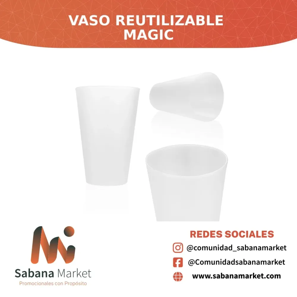 VASO REUTILIZABLE MAGIC 400 ML / 13 OZ