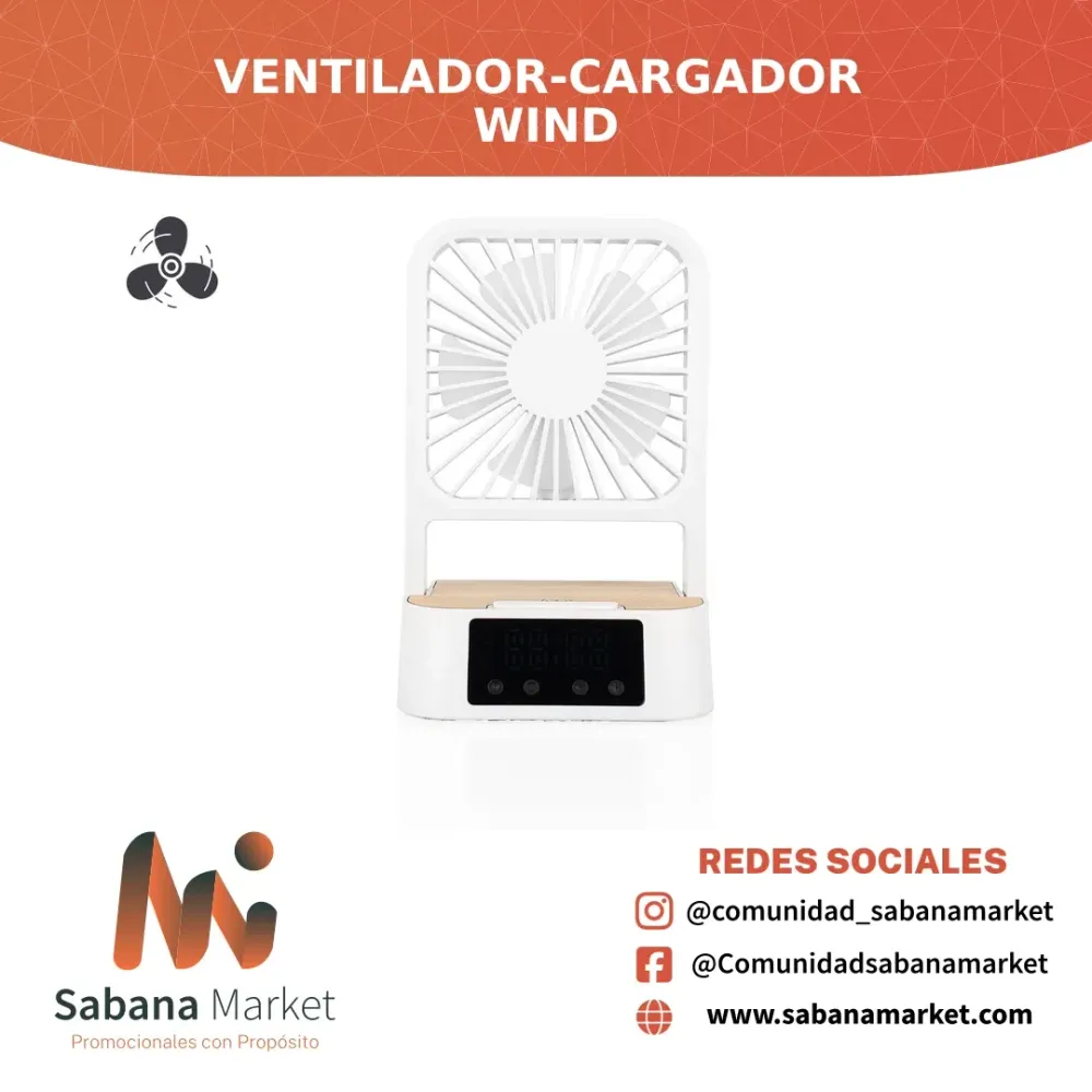 VENTILADOR-CARGADOR WIND