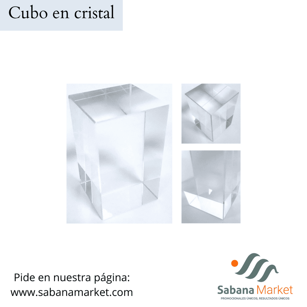 CUBO EN CRISTAL