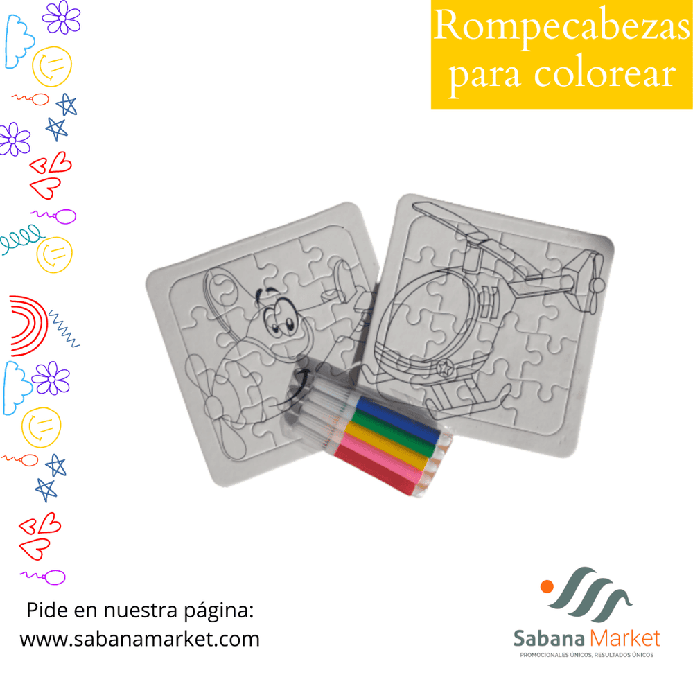 ROMPECABEZAS PARA COLOREAR