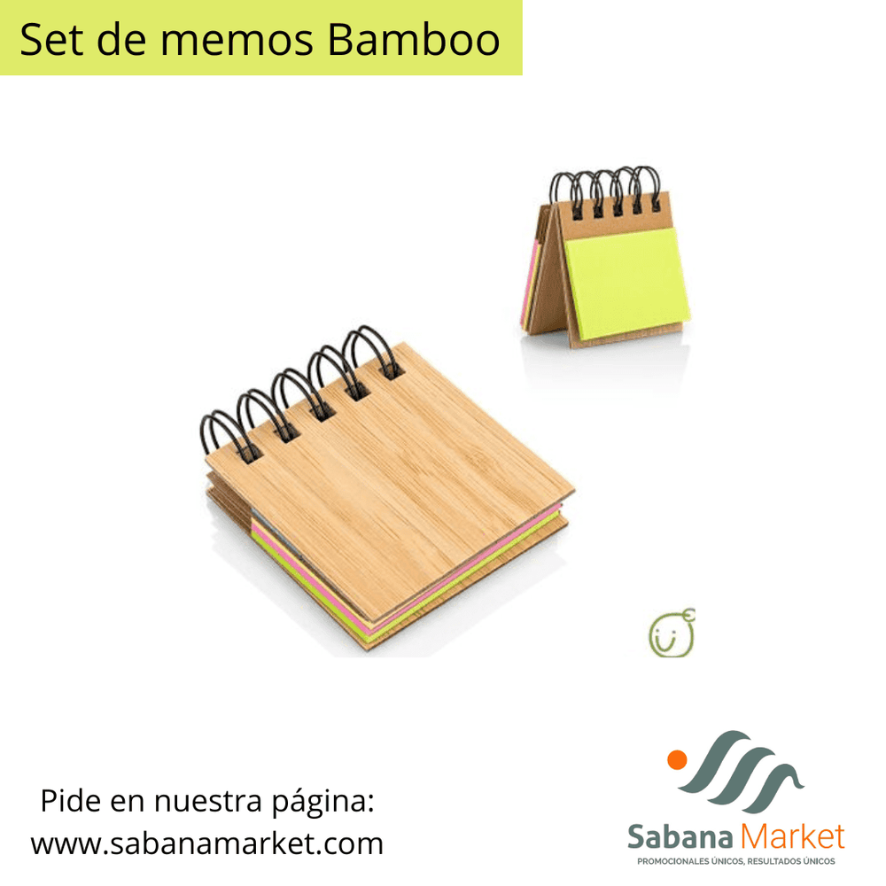 SET DE MEMOS BAMBOO