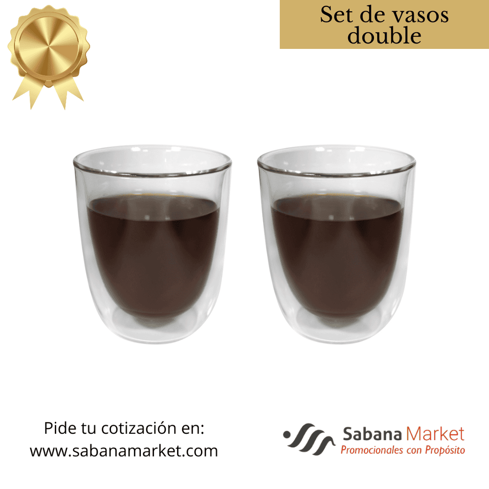 SET DE VASOS DOUBLE