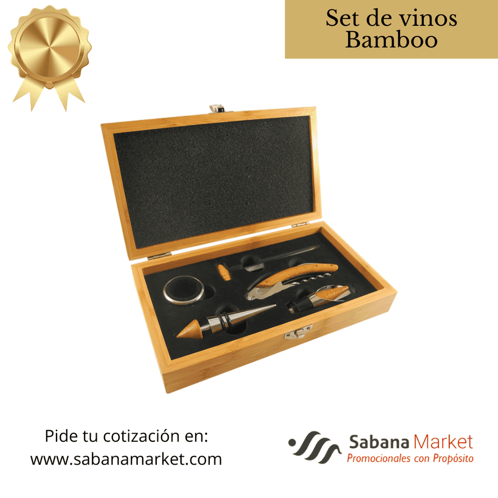 SET DE VINOS BAMBOO