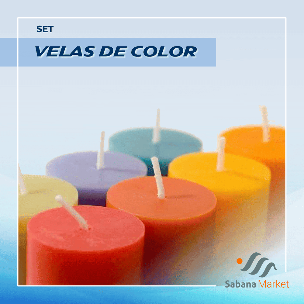 VELAS DE COLORES